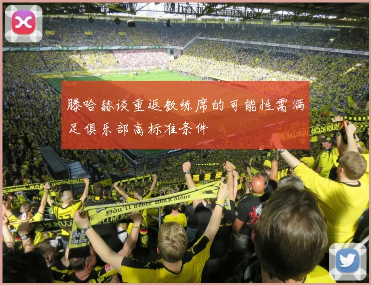 滕哈赫谈重返教练席的可能性需满足俱乐部高标准条件